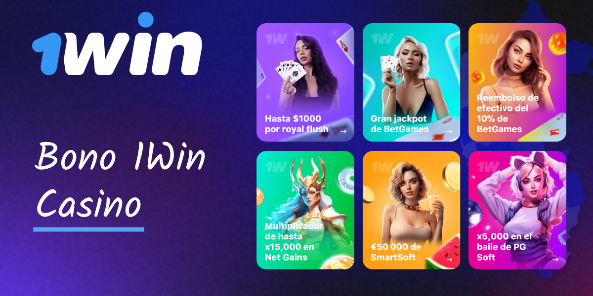 Lista de bonos disponibles para los usuarios del casino 1Win.