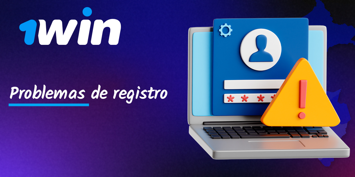 Dificultades al registrarse en el sitio web de 1win.
